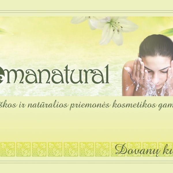 Aromanatural dovanų kuponas, spaudinis